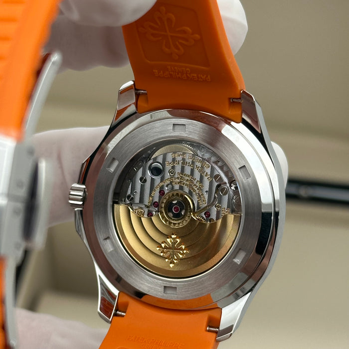 Patek Philippe Aquanaut 5167A Swiss Super Clone – Orange Rubber Strap