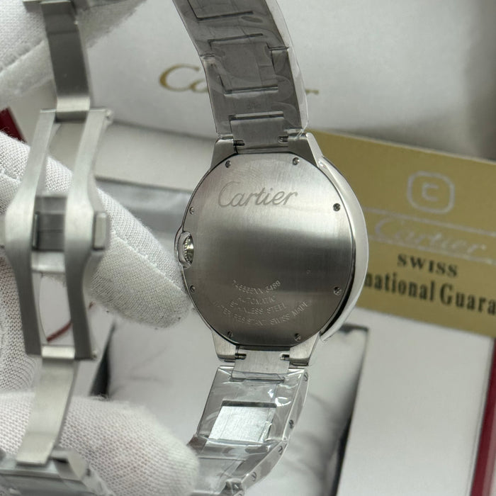 Cartier Automatic Classic Date Watch – Stainless Steel Case & Bracelet, Black Dial