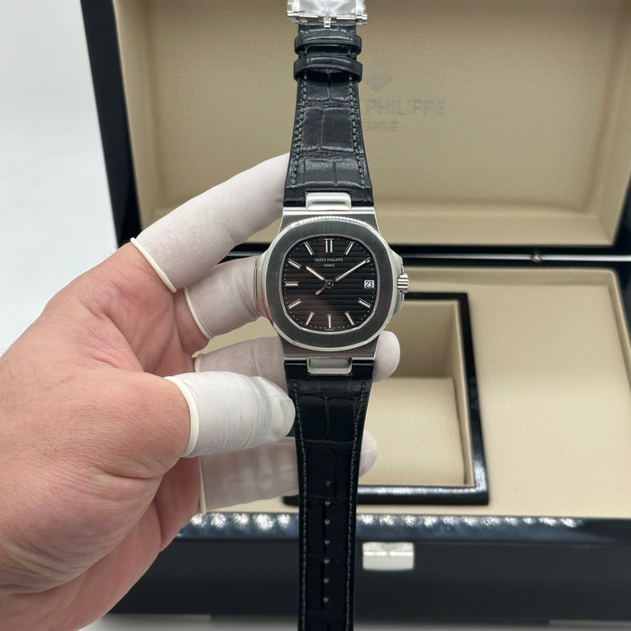 Patek Philippe Nautilus 5711 Swiss Super Clone – Black Leather Strap | Automatic Movement