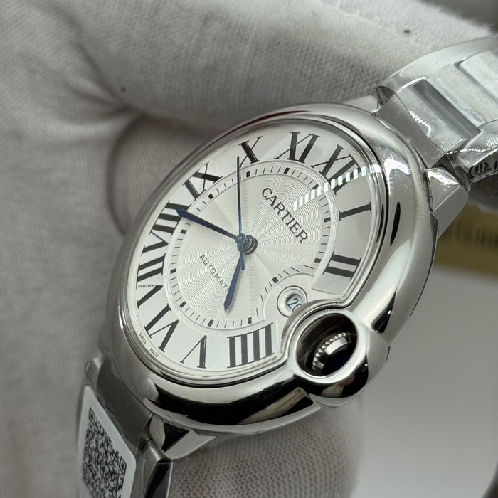 Cartier Automatic Classic Date Watch – Stainless Steel Case & Bracelet, Silver Dial