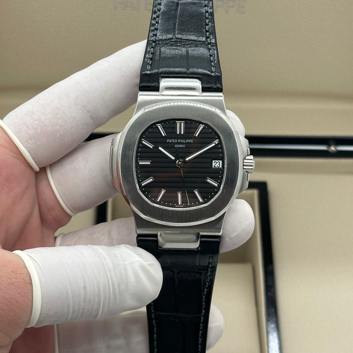 Patek Philippe Nautilus 5711 Swiss Super Clone – Black Leather Strap | Automatic Movement