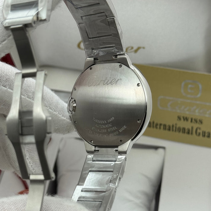 Cartier Automatic Classic Date Watch – Stainless Steel Case & Bracelet, Silver Dial