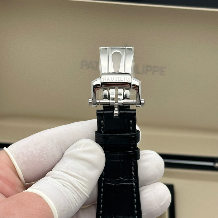 Patek Philippe Nautilus 5711 Swiss Super Clone – Black Leather Strap | Automatic Movement