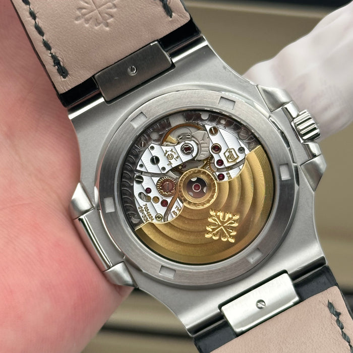 Patek Philippe Nautilus 5711 Swiss Super Clone – Black Leather Strap | Automatic Movement