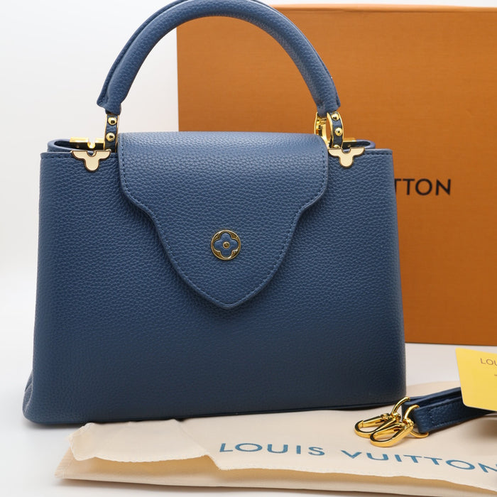 Louis Vuitton Capucines BB Bag – Grained Leather with Gold Hardware