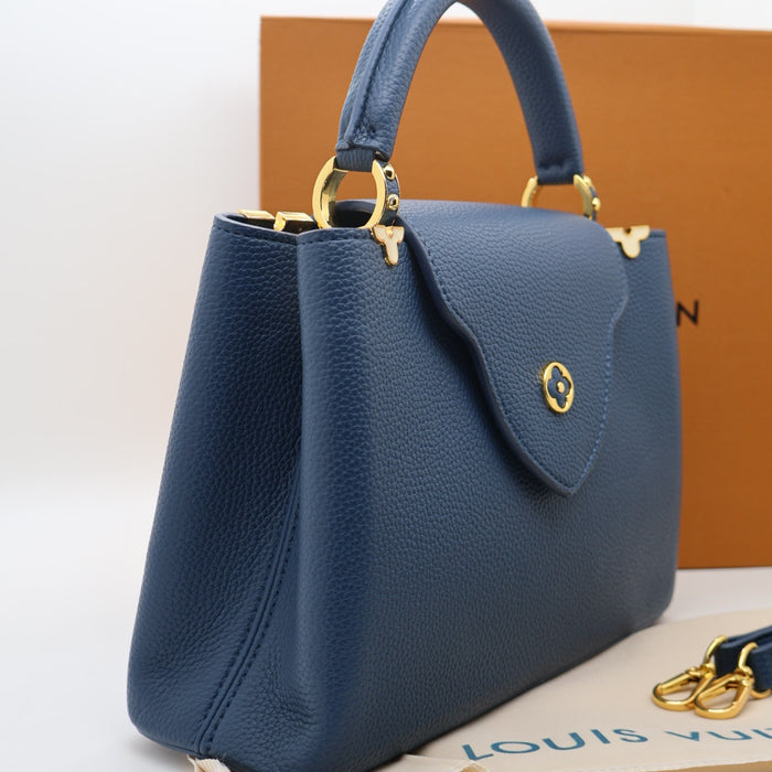Louis Vuitton Capucines BB Bag – Grained Leather with Gold Hardware