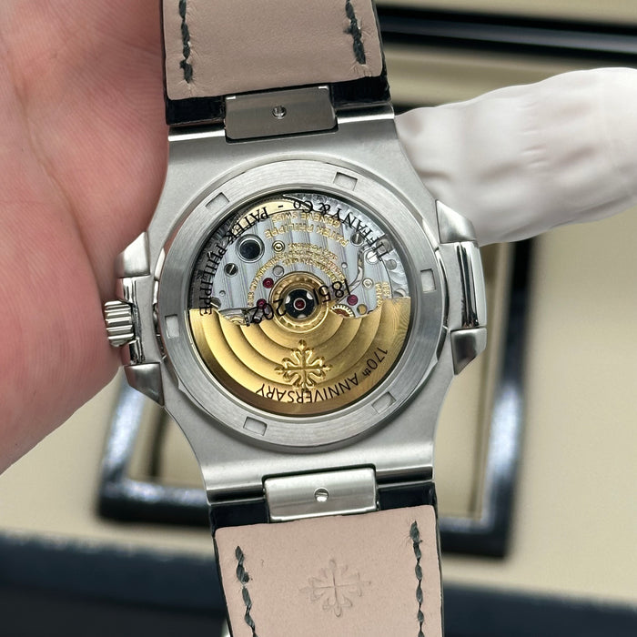 Patek Philippe Nautilus Tiffany Blue Swiss Super Clone – Black Leather Strap | Automatic Movement