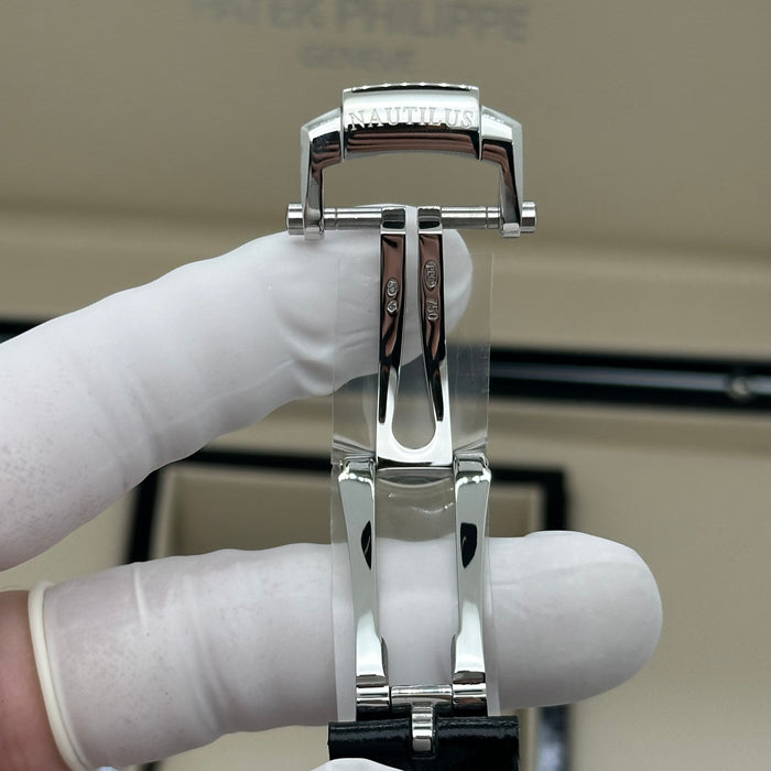 Patek Philippe Nautilus Tiffany Blue Swiss Super Clone – Black Leather Strap | Automatic Movement