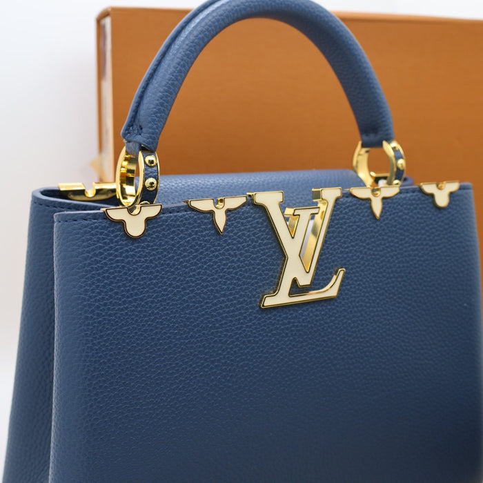 Louis Vuitton Capucines BB Bag – Grained Leather with Gold Hardware