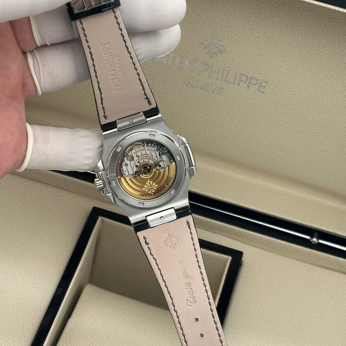 Patek Philippe Nautilus Tiffany Blue Swiss Super Clone – Black Leather Strap | Automatic Movement