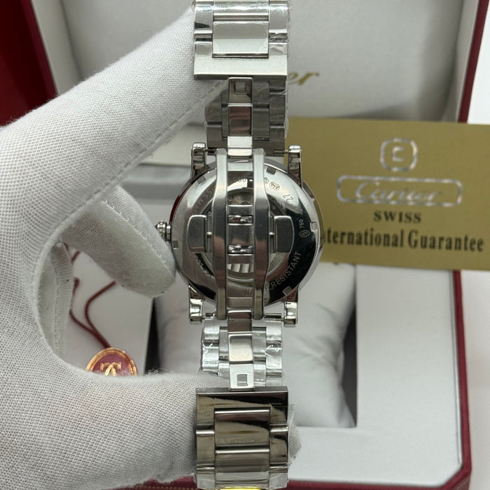 Cartier Ballon Bleu Skeleton Automatic Watch – Stainless Steel / Rose Gold Finish