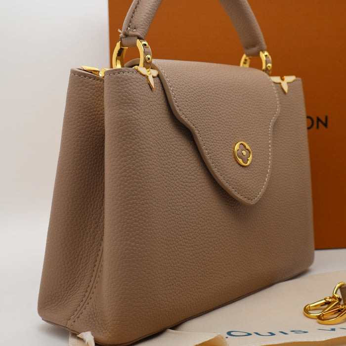 Louis Vuitton Capucines BB Bag – Grained Leather with Gold Hardware