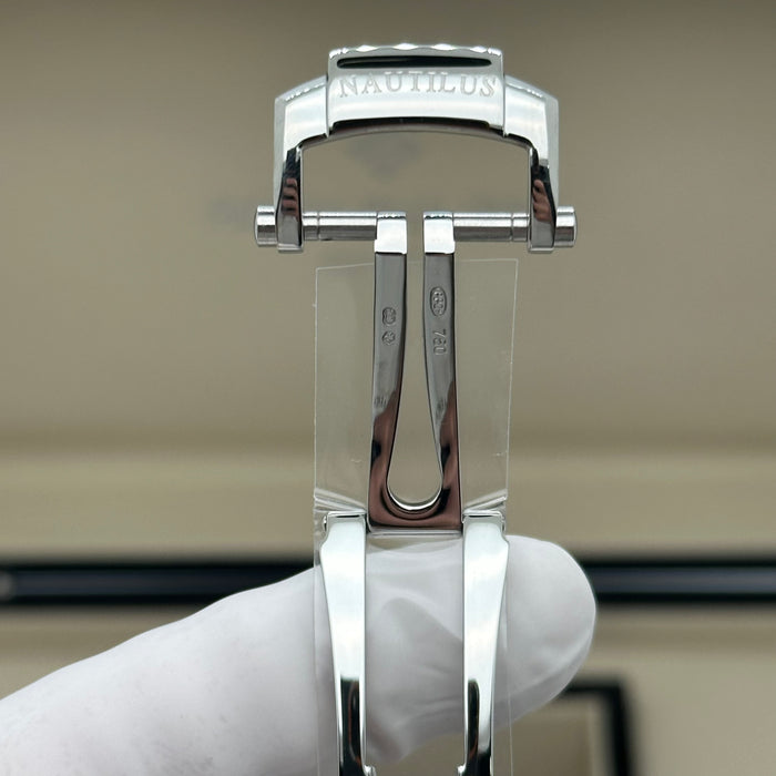 Patek Philippe Nautilus White Dial Swiss Super Clone – Black Leather Strap | Automatic Movement