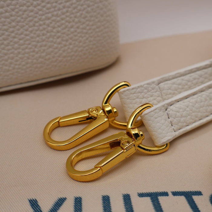 Louis Vuitton Capucines BB Bag – Grained Leather with Gold Hardware