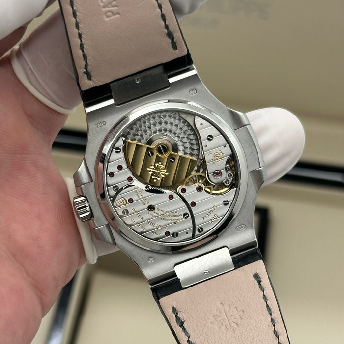 Patek Philippe Nautilus 5712 Moonphase Swiss Super Clone – Black Leather Strap | Automatic Movement