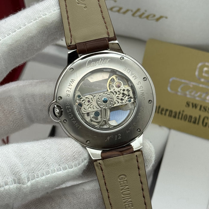 Cartier Skeleton Automatic Watch – Rose Gold Tone | Roman Dial