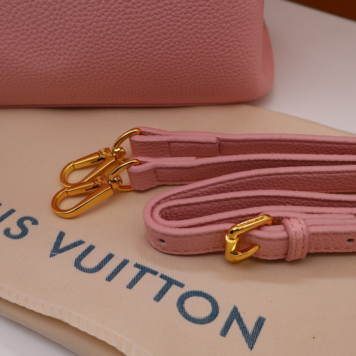 Louis Vuitton Capucines BB Bag – Two-Tone Grained Leather with Gold Details