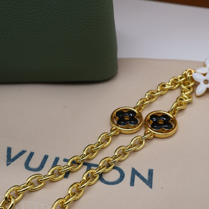 Louis Vuitton Capucines BB Bag – Two-Tone Grained Leather with Gold Details