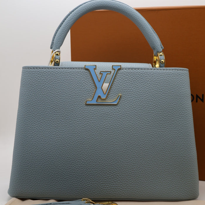 Louis Vuitton Capucines BB Bag – Grained Leather with Ivory LV Logo