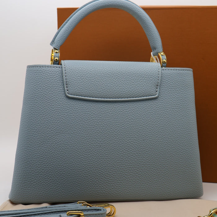 Louis Vuitton Capucines BB Bag – Grained Leather with Ivory LV Logo