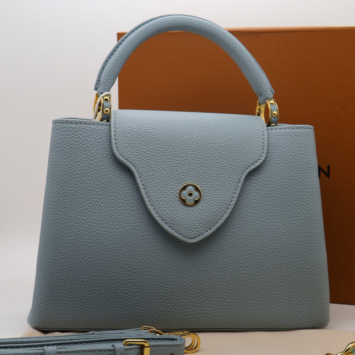 Louis Vuitton Capucines BB Bag – Grained Leather with Ivory LV Logo