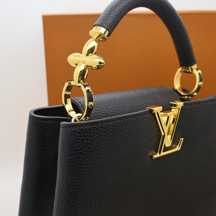 Louis Vuitton Capucines BB Bag – Grained Leather with Ivory LV Logo
