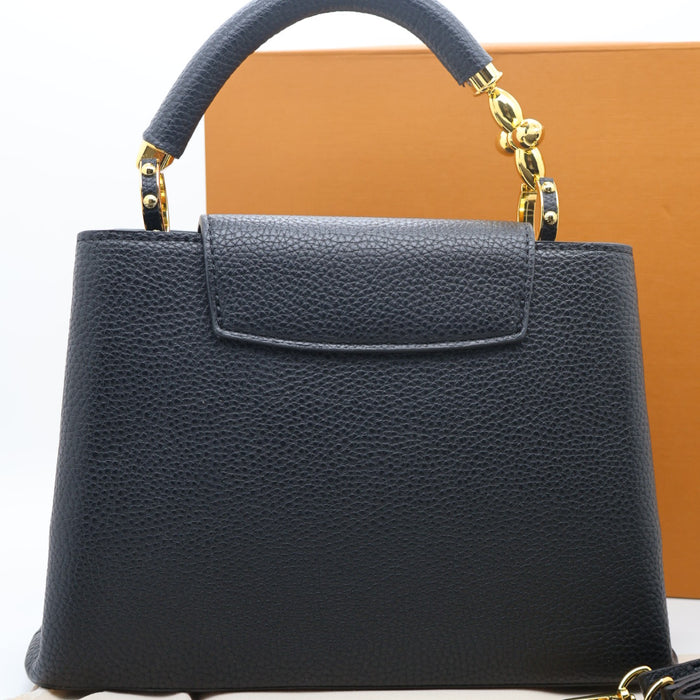 Louis Vuitton Capucines BB Bag – Grained Leather with Ivory LV Logo