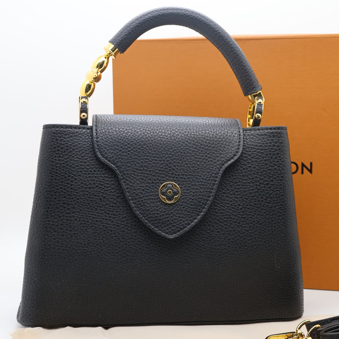 Louis Vuitton Capucines BB Bag – Grained Leather with Ivory LV Logo