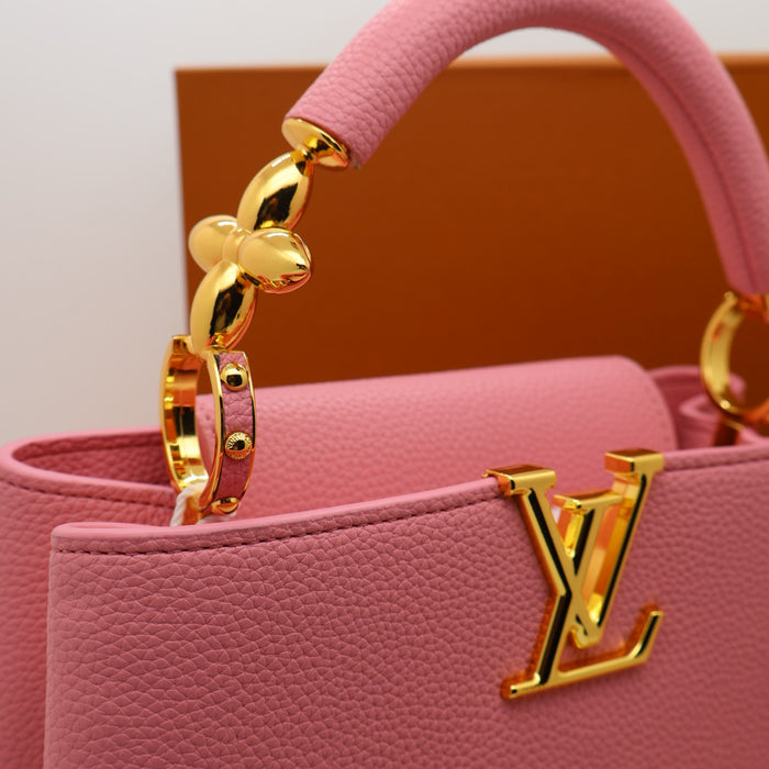 Louis Vuitton Capucines BB Bag – Grained Leather with Ivory LV Logo