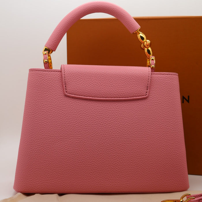 Louis Vuitton Capucines BB Bag – Grained Leather with Ivory LV Logo