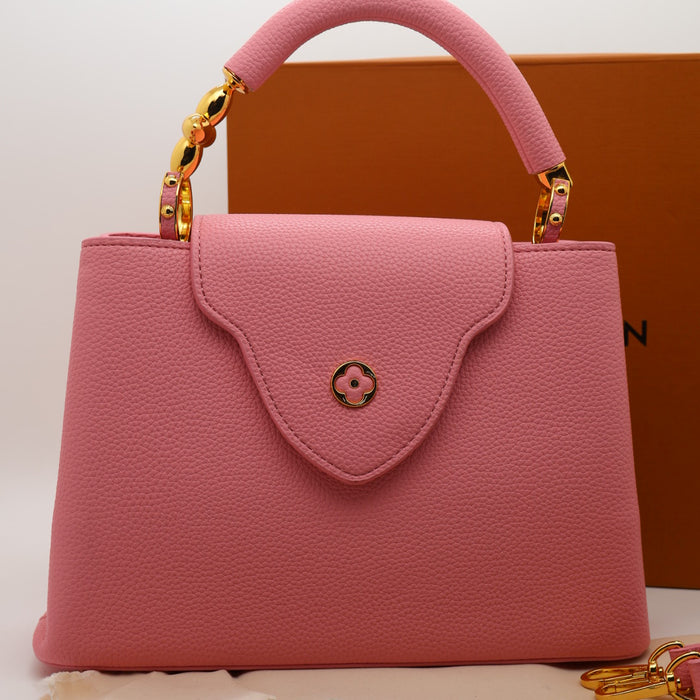 Louis Vuitton Capucines BB Bag – Grained Leather with Ivory LV Logo