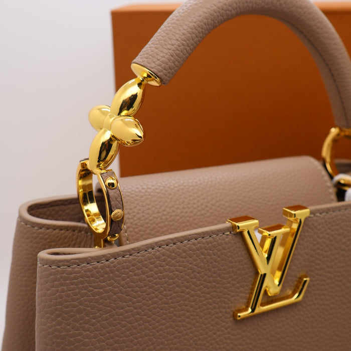 Louis Vuitton Capucines BB Bag – Grained Leather with Ivory LV Logo