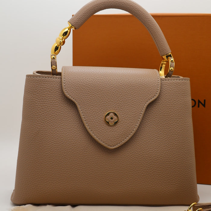 Louis Vuitton Capucines BB Bag – Grained Leather with Ivory LV Logo