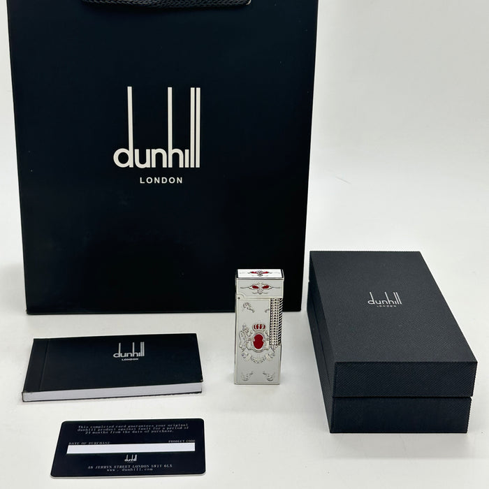 Dunhill Silver Luxury Lighter – Enamel Detail | Swiss Made