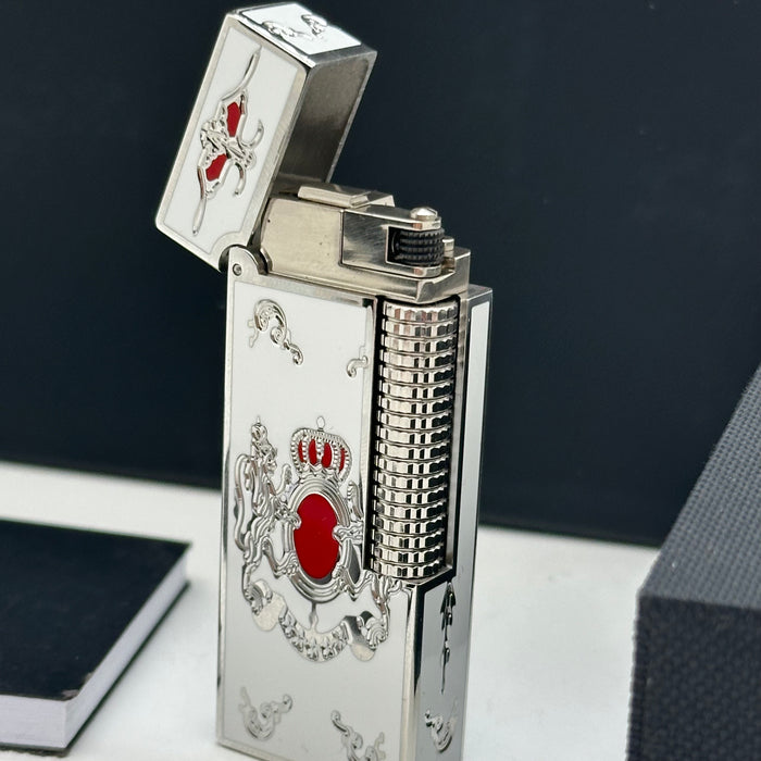 Dunhill Silver Luxury Lighter – Enamel Detail | Swiss Made