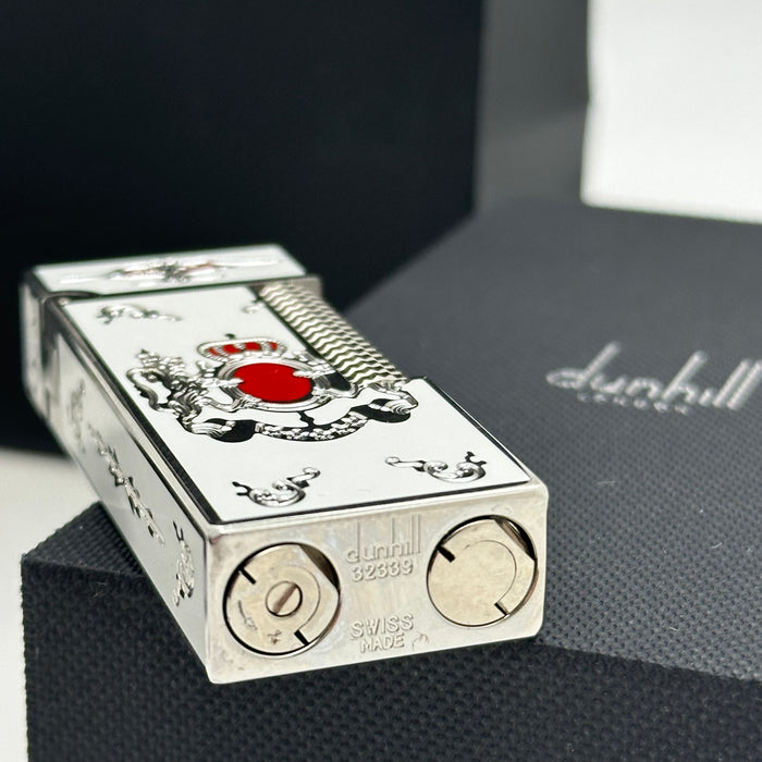 Dunhill Silver Luxury Lighter – Enamel Detail | Swiss Made