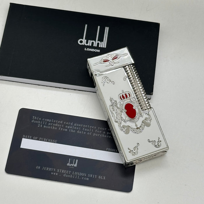 Dunhill Silver Luxury Lighter – Enamel Detail | Swiss Made