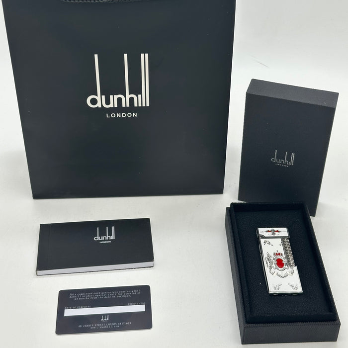 Dunhill Silver Luxury Lighter – Enamel Detail | Swiss Made