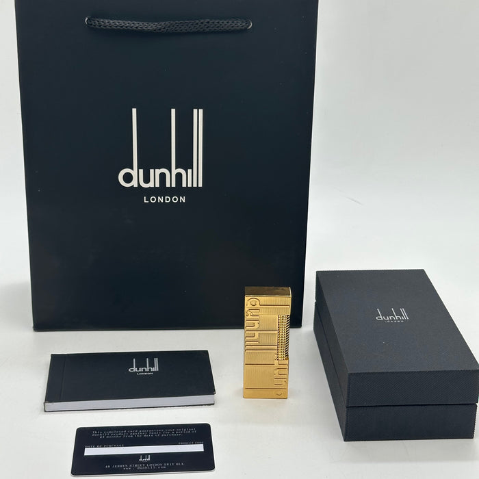 Dunhill Gold Classic Lighter – Minimal Engraved Edition | Swiss Made