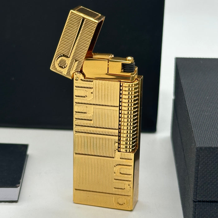 Dunhill Gold Classic Lighter – Minimal Engraved Edition | Swiss Made