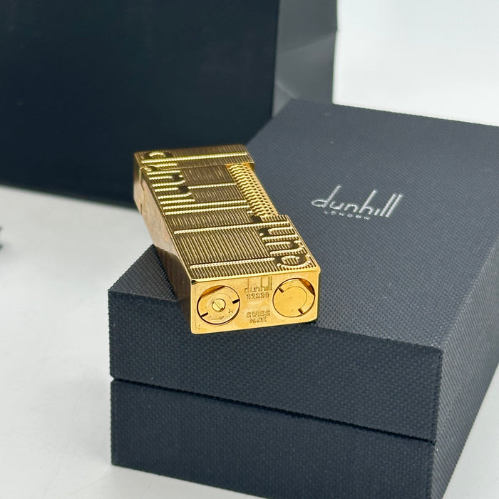 Dunhill Gold Classic Lighter – Minimal Engraved Edition | Swiss Made