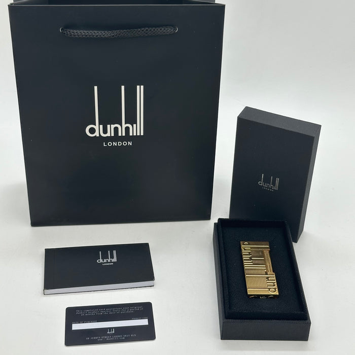 Dunhill Gold Classic Lighter – Minimal Engraved Edition | Swiss Made