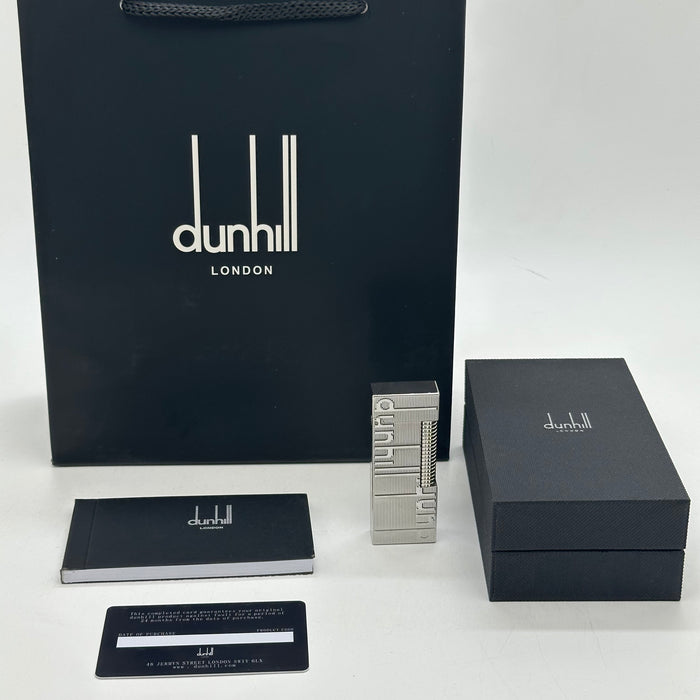Dunhill Silver Classic Lighter – Minimal Engraved Edition | Swiss Made