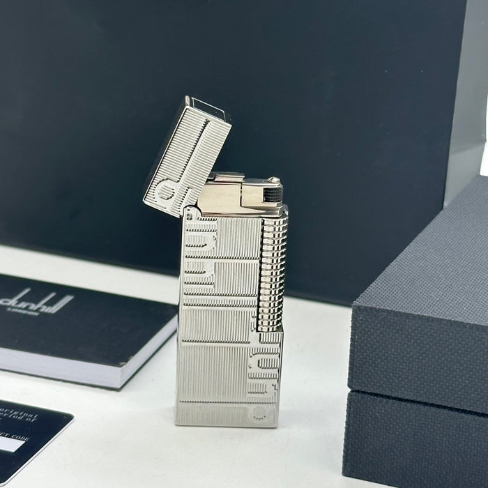 Dunhill Silver Classic Lighter – Minimal Engraved Edition | Swiss Made