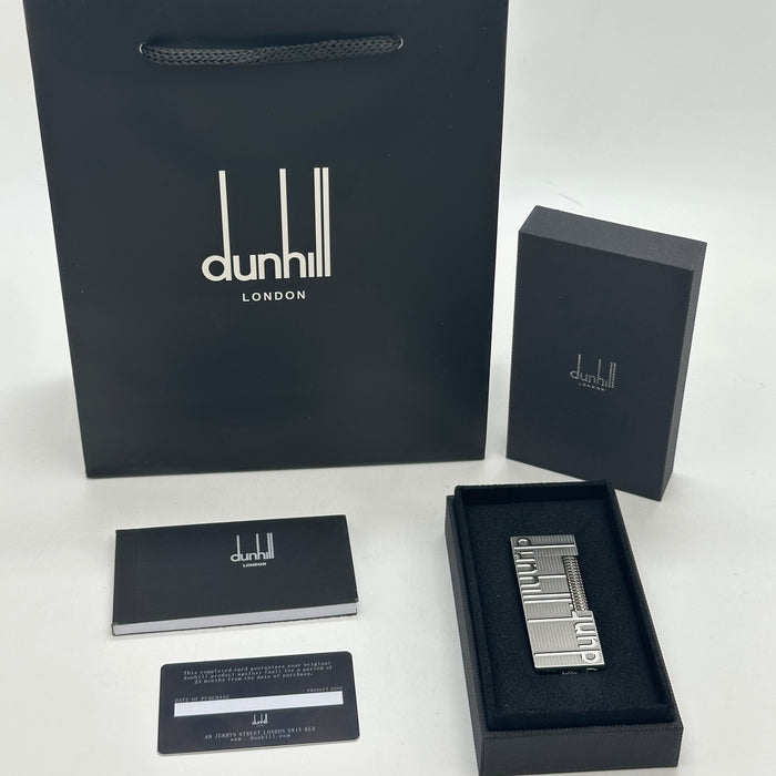 Dunhill Silver Classic Lighter – Minimal Engraved Edition | Swiss Made