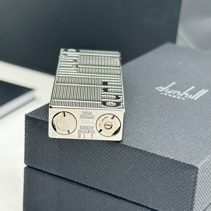 Dunhill Silver Classic Lighter – Minimal Engraved Edition | Swiss Made