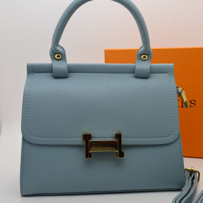 Hermès Togo Leather Handbag with Gold Hardware