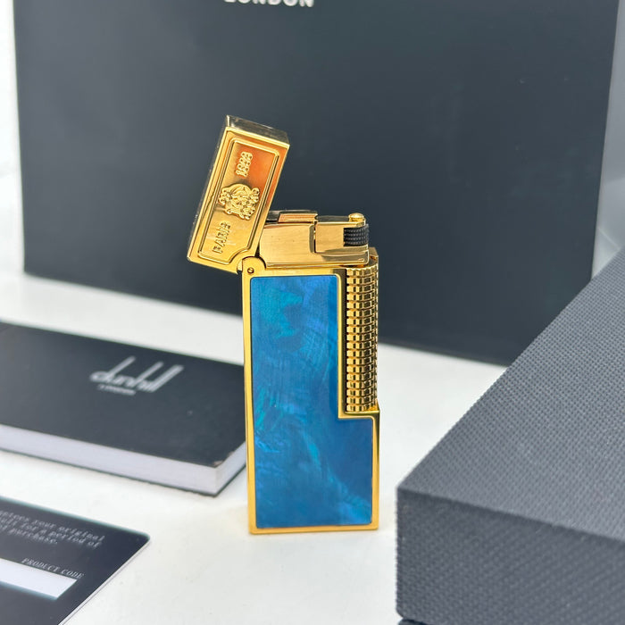 Dunhill Blue Mother of Pearl Gold Lighter – Paris 1893 Edition | Swiss Made Luxury