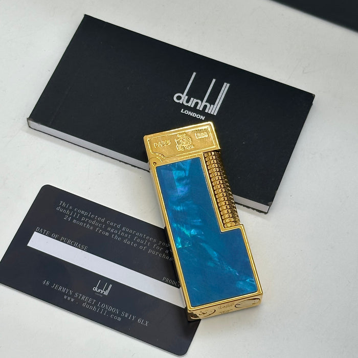 Dunhill Blue Mother of Pearl Gold Lighter – Paris 1893 Edition | Swiss Made Luxury