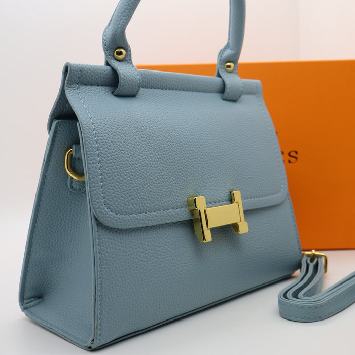 Hermès Togo Leather Handbag with Gold Hardware